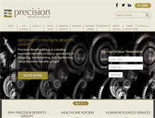 Tablet Screenshot of precisionbenefits.com